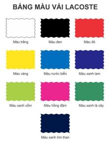 Tổng hợp bảng màu các loại vải may mặc trên trường